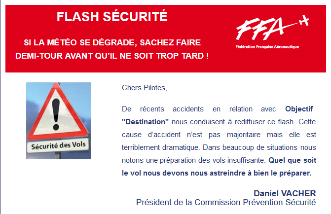 Flash securite FFA mars 2020